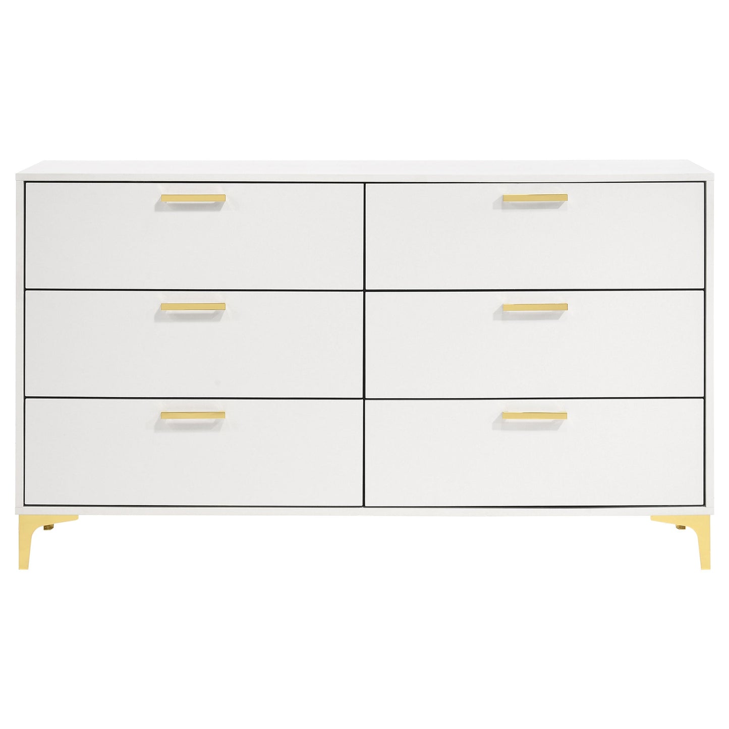 Kendall 6-drawer Dresser Black