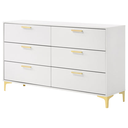 Kendall 6-drawer Dresser Black