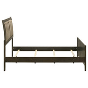 Wilkes 51-inch Upholstered  Bed Dark Cocoa