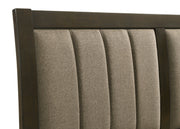 Wilkes 51-inch Upholstered  Bed Dark Cocoa