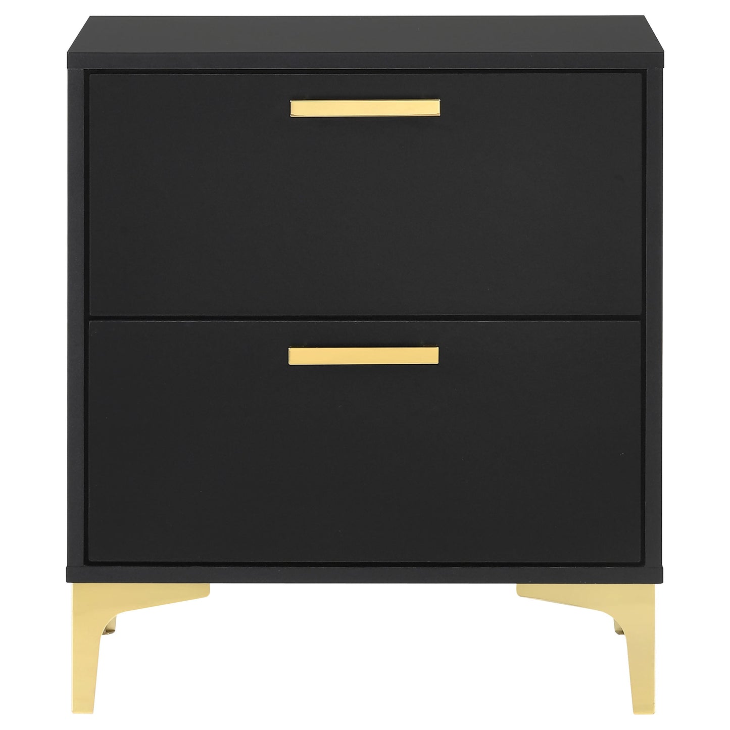 Kendall 2-drawer Nightstand Black