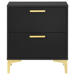 Kendall 2-drawer Nightstand Black