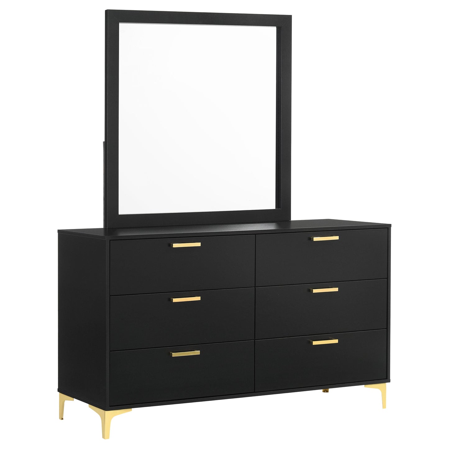 Kendall 6-drawer Dresser Black
