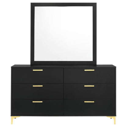 Kendall 6-drawer Dresser Black