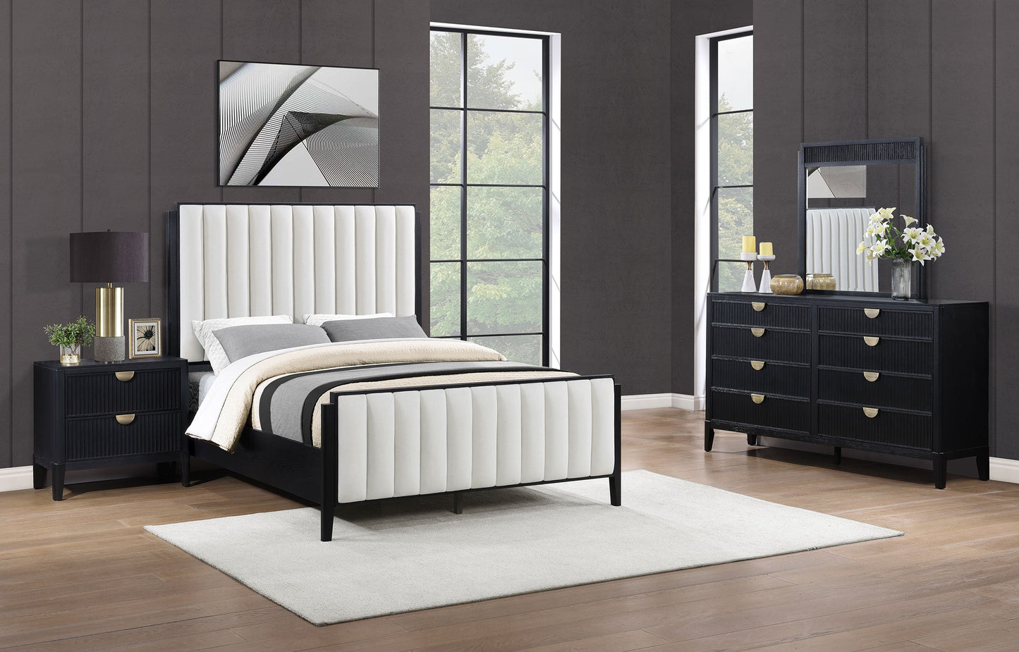 Conjunto de dormitorio Brookmead negro