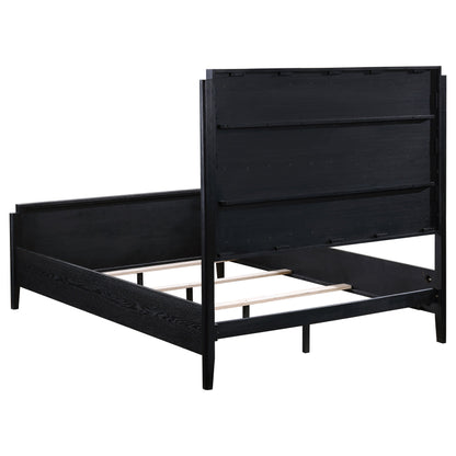 Cama tapizada Brookmead de 60 pulgadas, color negro