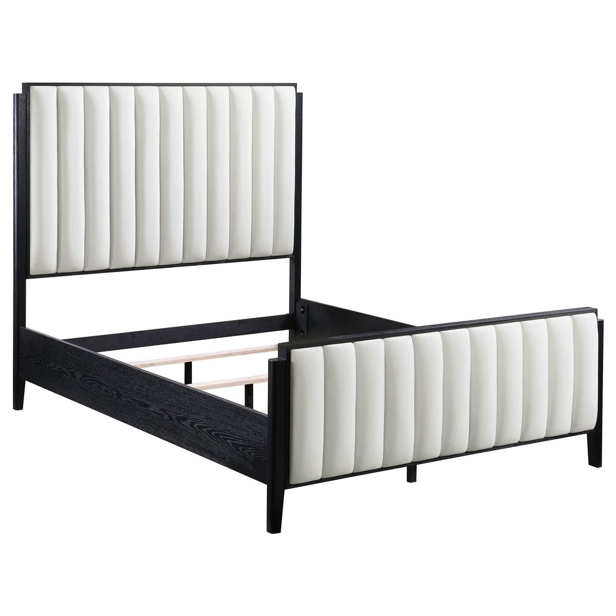 Cama tapizada Brookmead de 60 pulgadas, color negro