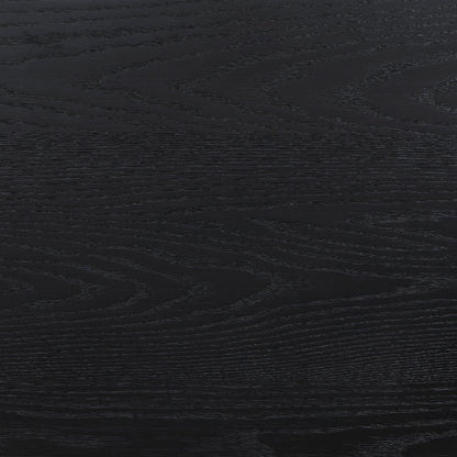 Brookmead Wood  Panel Bed Black