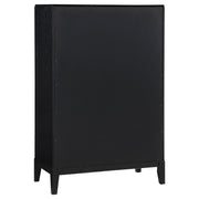 Cómoda de dormitorio Brookmead de 5 cajones, color negro