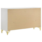 Conjunto de dormitorio Lucia beige y blanco