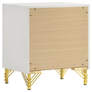 Conjunto de dormitorio Lucia beige y blanco