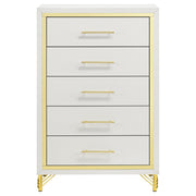 Lucia 5-drawer Bedroom Chest of Drawers Black