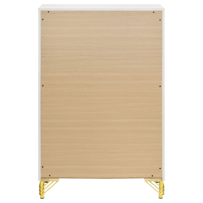 Lucia 5-drawer Bedroom Chest of Drawers Black