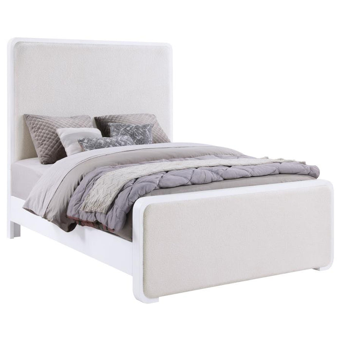Anastasia Boucle Upholstered Panel Bed