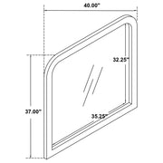 Anastasia Dresser Mirror Pearl White