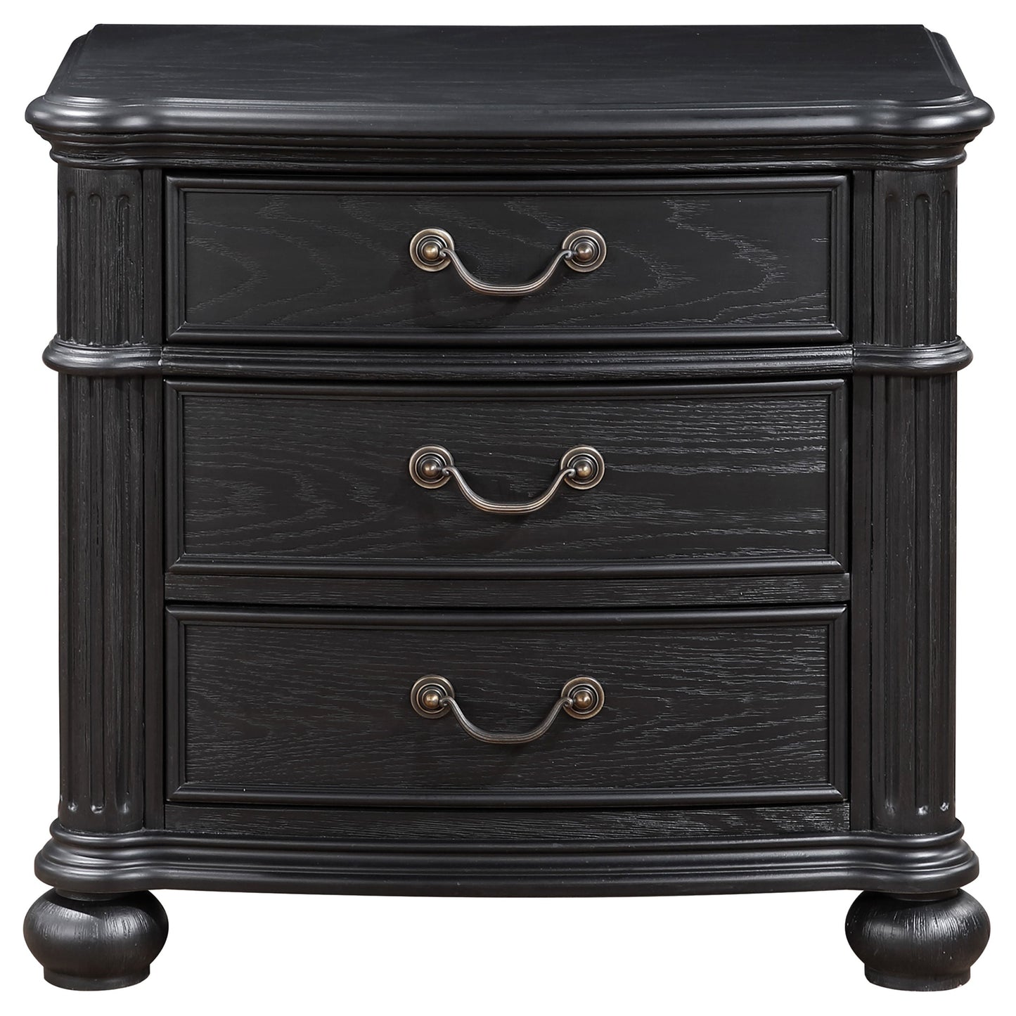 Celina 3-drawer Nightstand Black