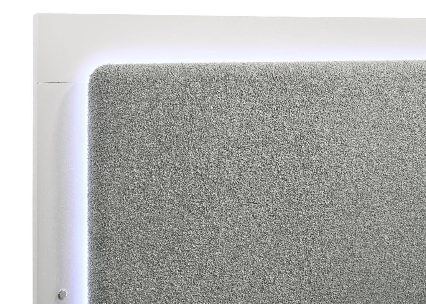 Caraway Wood LED Panel Bed