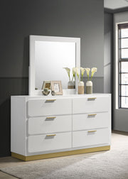 Caraway 6-drawer Dresser Black