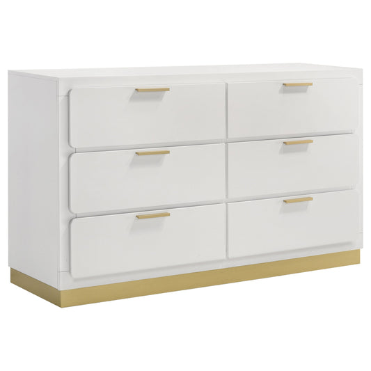 Caraway 6-drawer Dresser Black