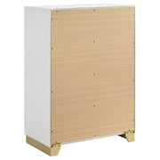 Cómoda de dormitorio Caraway de 4 cajones, color negro