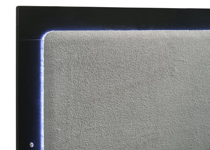 Caraway Wood LED Panel Bed