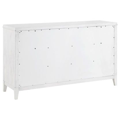 Marielle Cal King Bedroom Set Distressed White