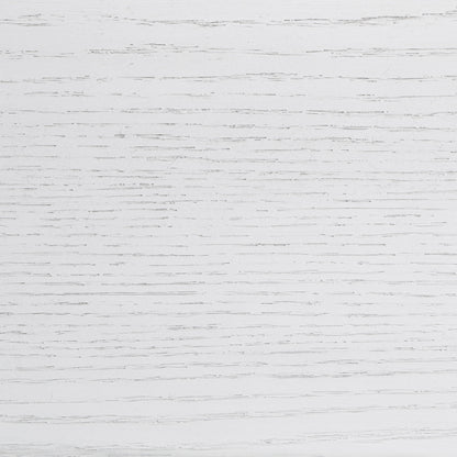 Cama tapizada Marielle con paneles en blanco desgastado