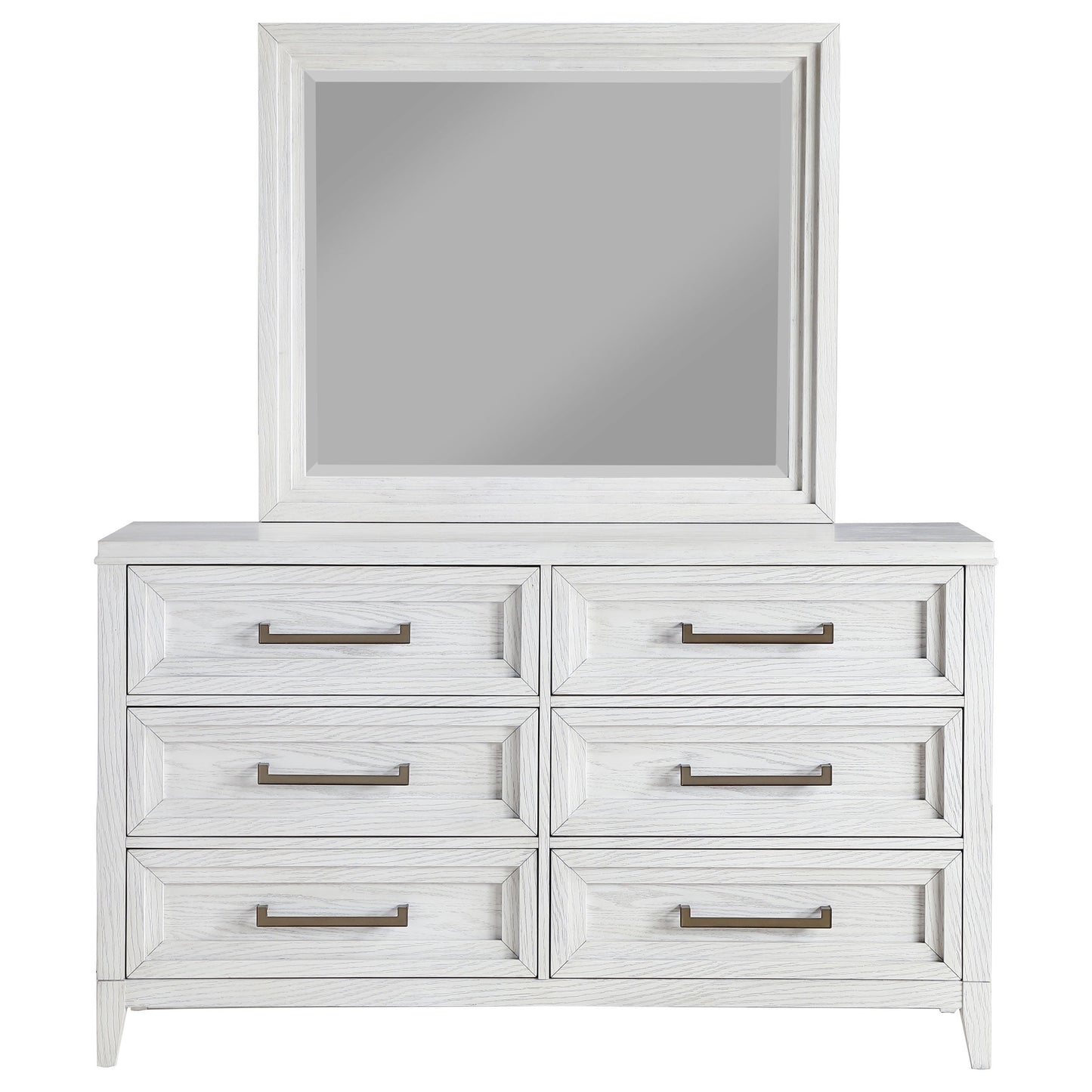 Marielle 6-drawer Bedroom Dresser Distressed White