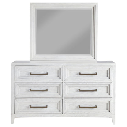 Marielle 6-drawer Bedroom Dresser Distressed White