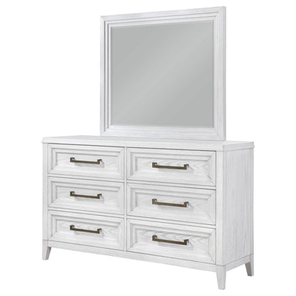 Marielle 6-drawer Bedroom Dresser Distressed White