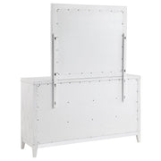 Cómoda Marielle de 6 cajones en blanco desgastado