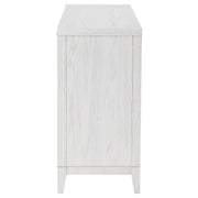 Cómoda Marielle de 6 cajones en blanco desgastado
