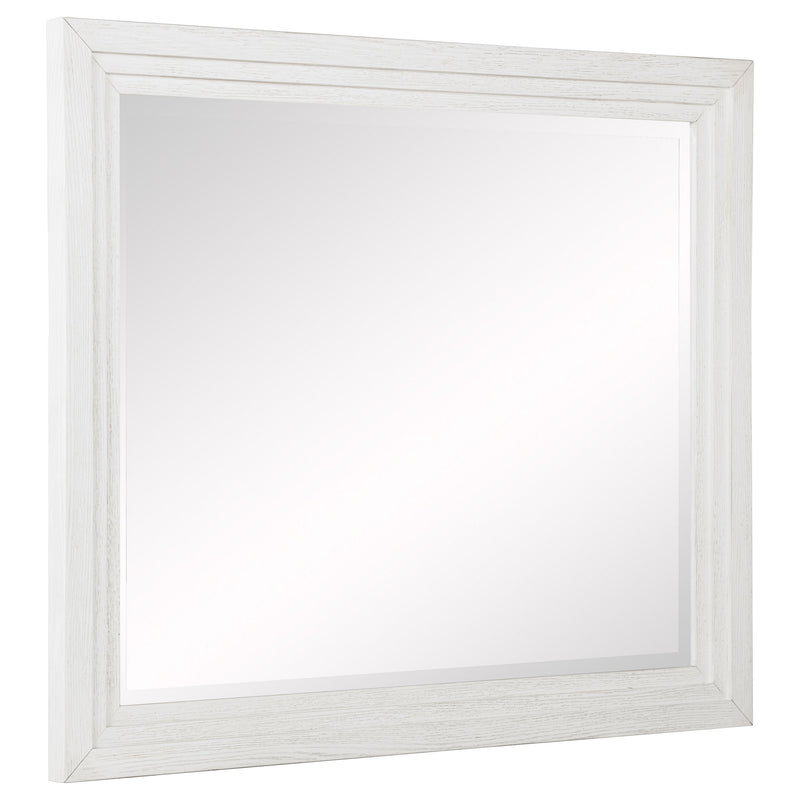 Marielle Dresser Mirror Distressed White