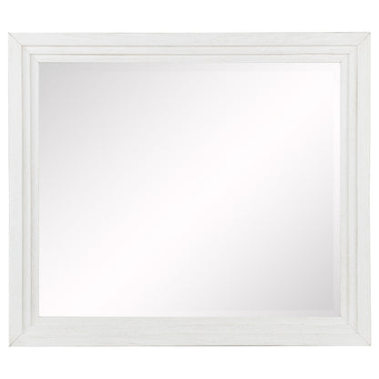 Marielle Dresser Mirror Distressed White
