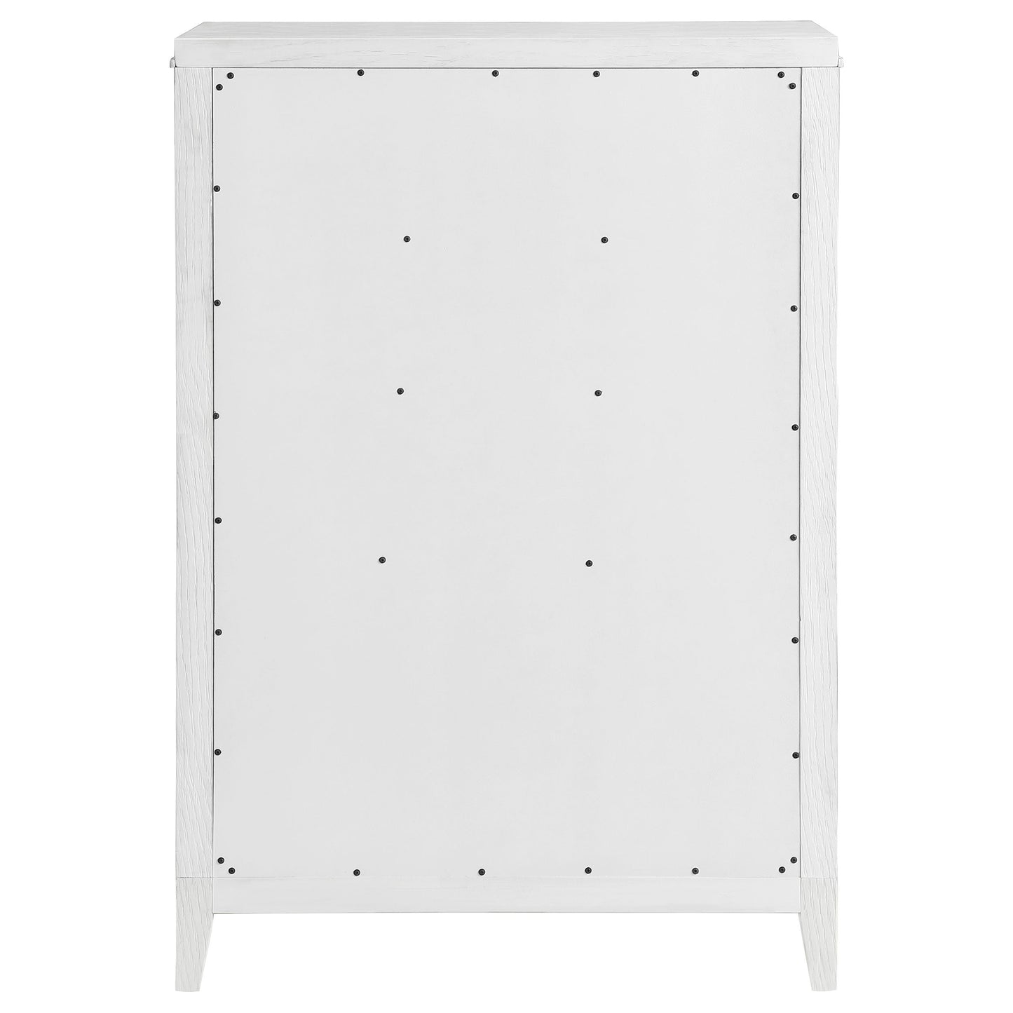 Marielle Distressed White 5-Drawer Chest