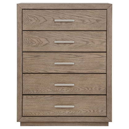 Kenora 5-drawer Bedroom Chest Barley Brown