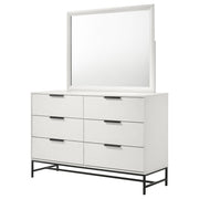 Sonora 6-drawer Bedroom Dresser White