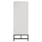 Cómoda de dormitorio Sonora de 4 cajones en color blanco