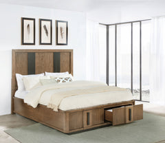 Terrace 2-drawer  Storage Bed Ash Brown