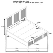Terrace 2-drawer  Storage Bed Ash Brown