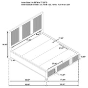Terrace 2-drawer  Storage Bed Ash Brown