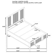 Terrace 2-drawer  Storage Bed Ash Brown