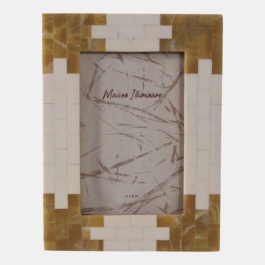 Lámpara de mesa de mármol Odina de 27 pulgadas, color negro y blanco