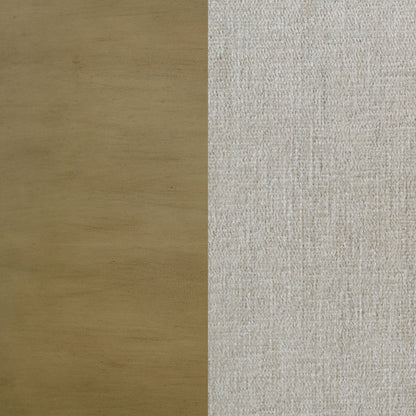 Cama tapizada Granada con paneles de pino natural