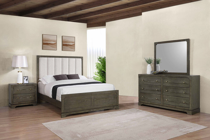 Conjunto de dormitorio Gran Park color cacao oscuro
