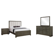 Conjunto de dormitorio Gran Park color cacao oscuro