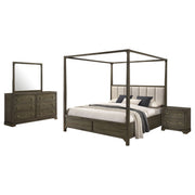 Conjunto de dormitorio Gran Park color cacao oscuro