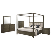 Conjunto de dormitorio Gran Park color cacao oscuro