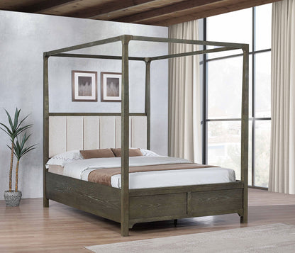 Gran Park  Four Poster Canopy Bed Dark Cocoa