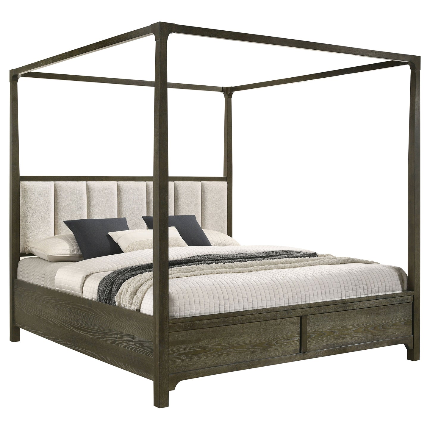 Gran Park  Four Poster Canopy Bed Dark Cocoa